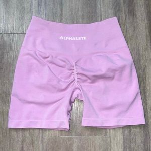 Alphalete Amplify Shorts in Color: Bloom